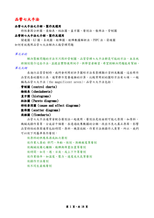 品管七大手法