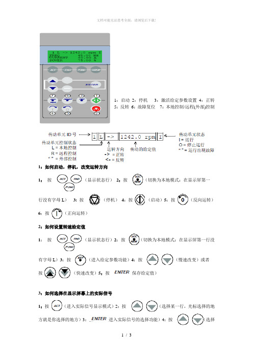 ABB变频器操作说明书