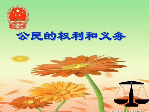 5.2 公民的权利和义务 课件5(政治粤教版八年级下册)