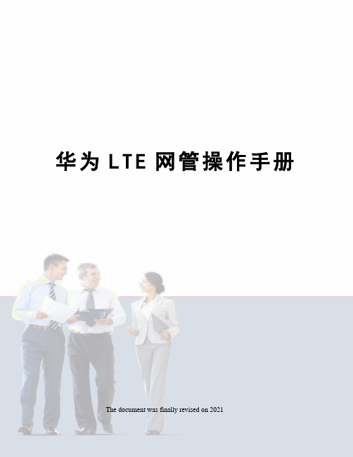 华为LTE网管操作手册