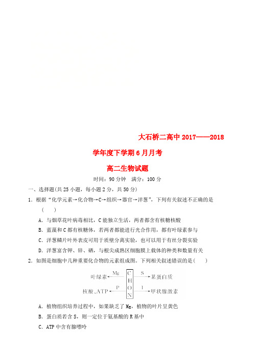 高二生物6月月考试题(5)