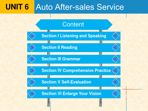 《汽车英语》课件—06 Auto After-sales Service