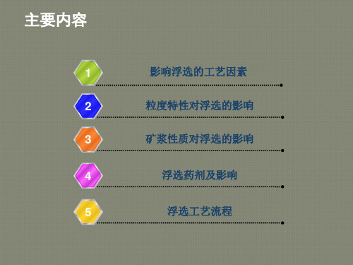 浮选知识大全