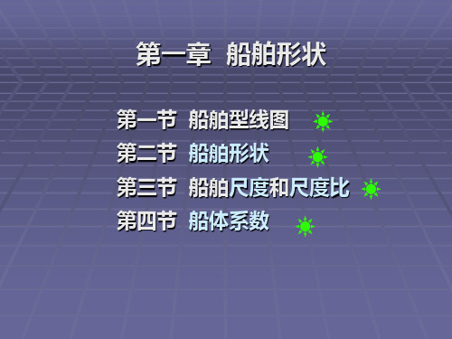 船舶主要参数