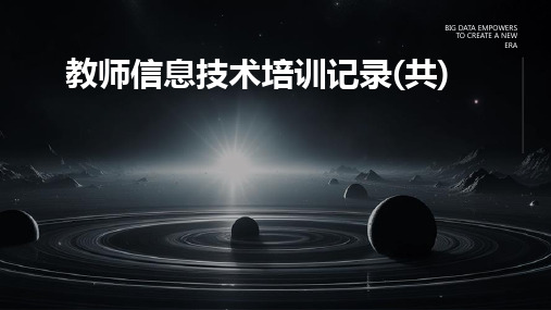 教师信息技术培训记录(共)