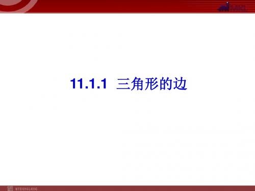 11.1.1 三角形的边