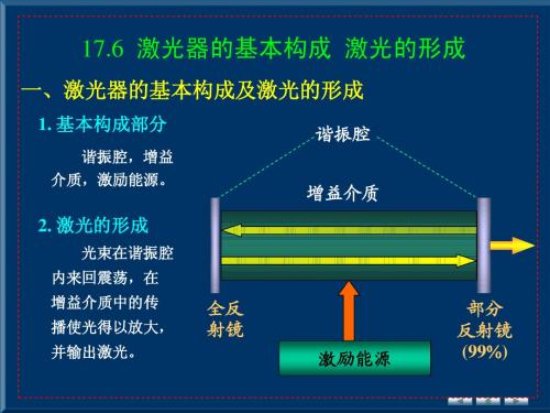 17.6 激光器的基本构成 激光的形成