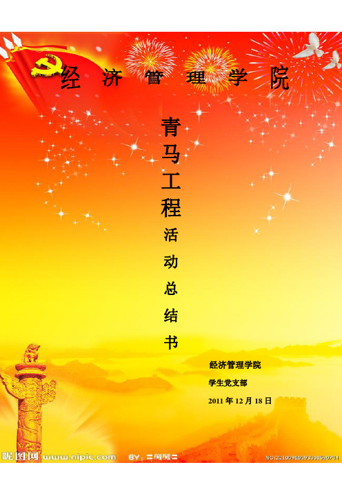 青马工程活动总结