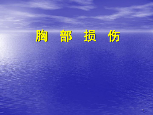 胸外伤 PPT课件