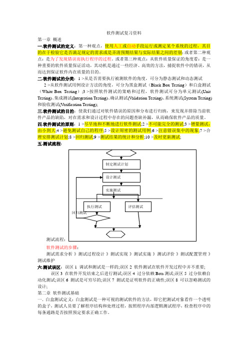 软件测试复习资料