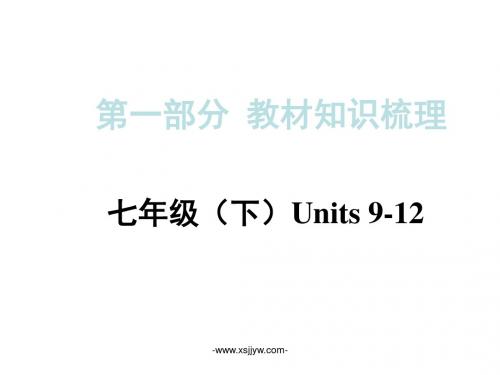 【贵州2015中考面对面】课标版英语第一部分教材知识梳理课件：七