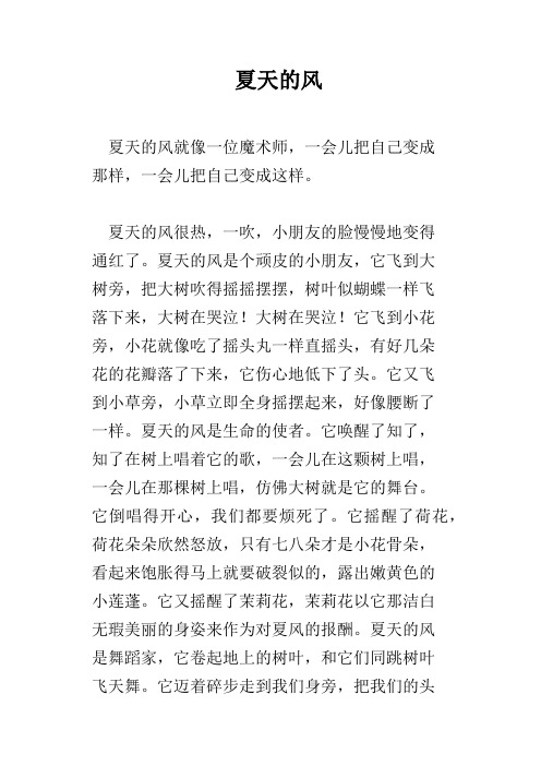 夏天的风
