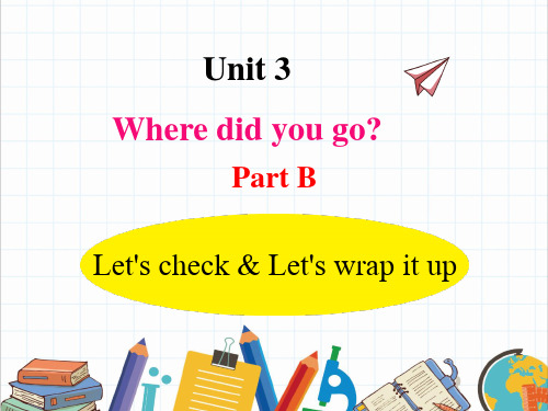 六年级下册英语课件 Unit 3 Where did you go ？  人教PEP版 (4)
