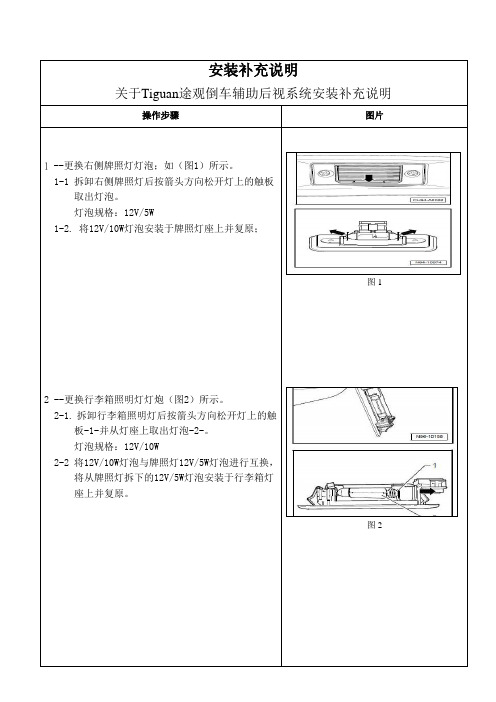 4117_关于Tiguan途观倒车辅助后视系统及220V车载逆变器安