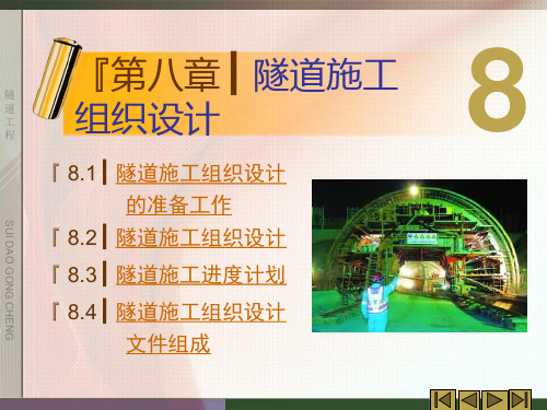 第八章隧道施工组织设计总结