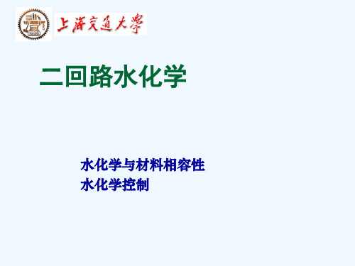 材料与水化学第讲核电厂二回路水化学