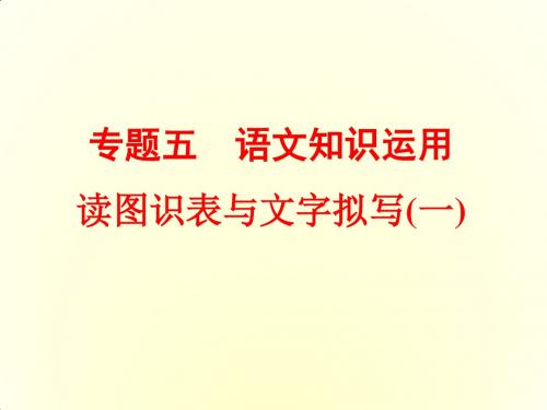 浙江2016中考语文 第二篇 语文知识积累与运用 专题五 语文知识运用 读图识表与文字拟写(31)练习课件
