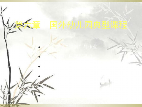 幼儿园课程论国外幼儿园典型课程ppt课件