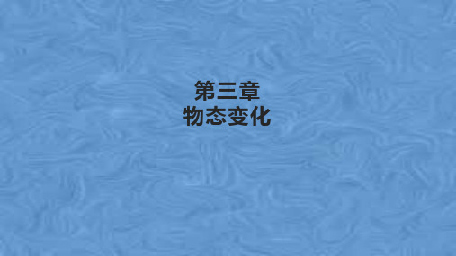 物理八年级上册第三章物态变化 复习课件