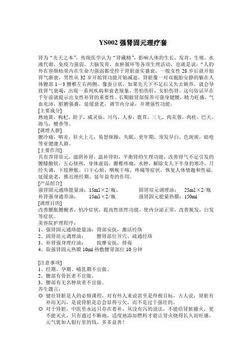 YS002强肾固元理疗套