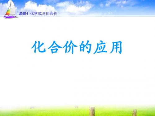 【化学课件】化学式与化合价(3)课件