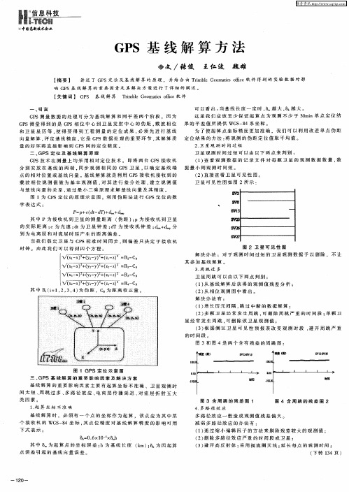 GPS基线解算方法