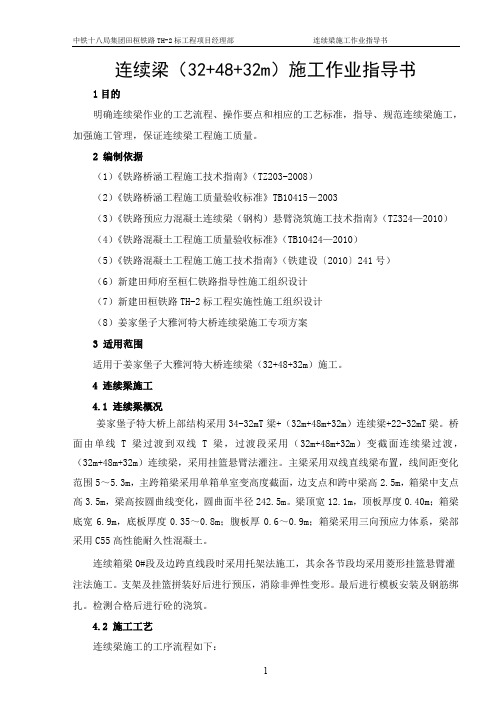 某地32+48+32连续梁图纸