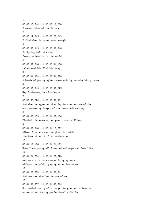 爱因斯坦的未竟交响曲