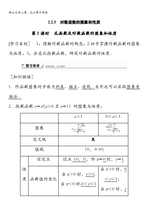 2016数学湘教版1练习：第二章 指数函数、对数函数和幂函数 2.2.3 第1课时 含解析