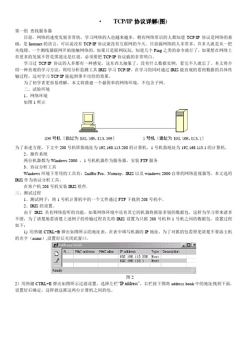 TCPip分析总结