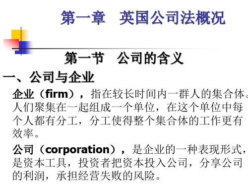 英国公司法版