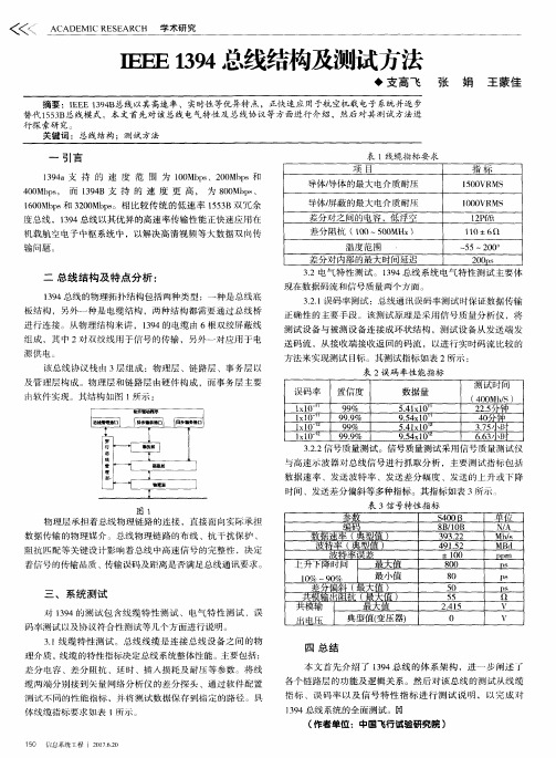 IEEE1394总线结构及测试方法