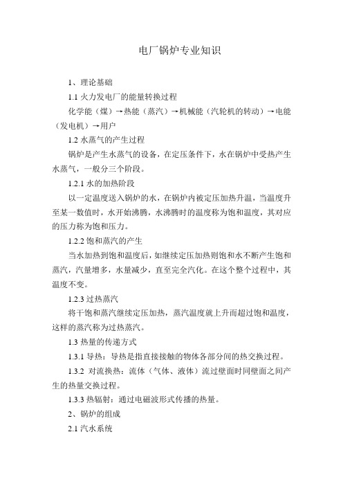 锅炉专业知识