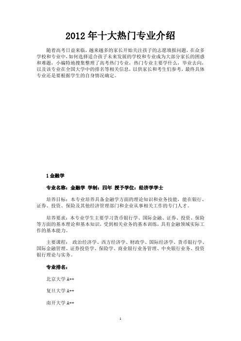 专业介绍