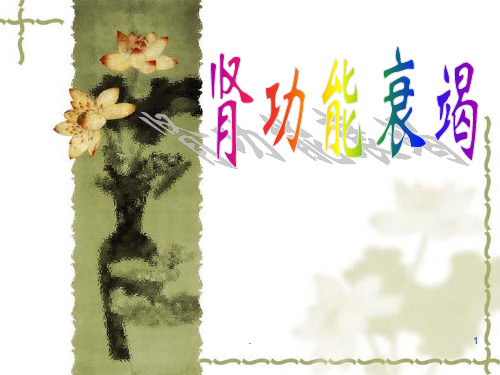 第七章第三节急性肾功能衰竭PPT课件