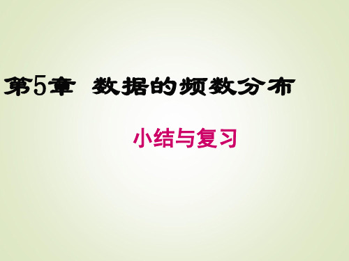 湘教版八年级下册数学课件第5章 小结与复习
