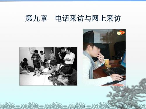第九章 电话采访与网上采访