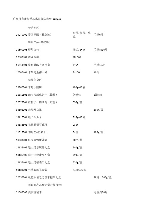 梧州市长洲竹湾水果批发市场果然优1月18号报价(3)