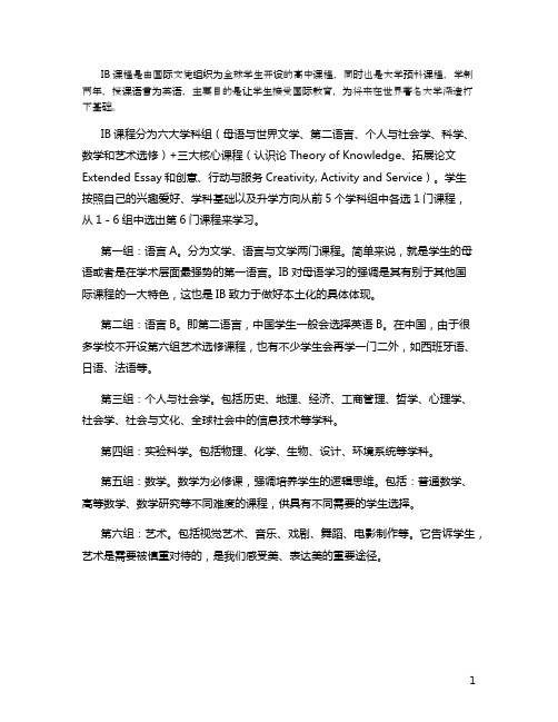 ib考试是啥