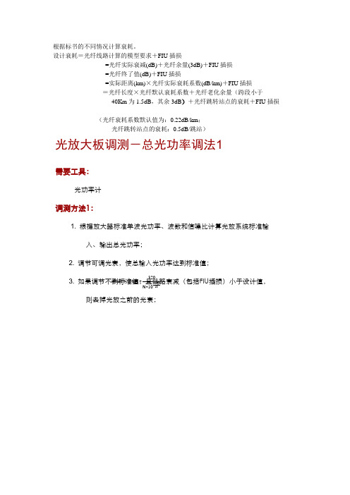线路衰耗