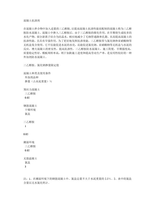 砼抗渗剂