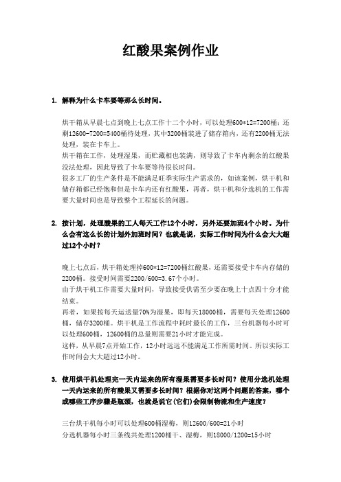 红酸果案例分析