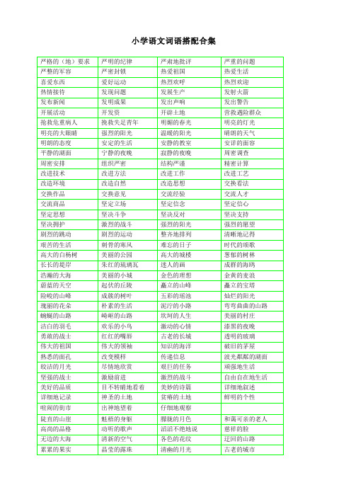 【最新】部编(统编版)小学二年级语文《词语搭配测试卷》带词语搭配合理.docx