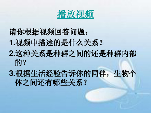 生物群落中的种间关系
