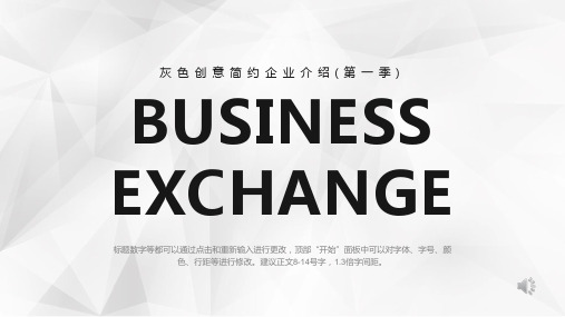 灰色实用简约办公PPT模板