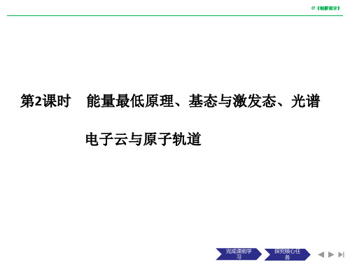 人教版高中化学选修3课件第一节能量最低原理、基态与激发态、光谱电子云与原子轨道