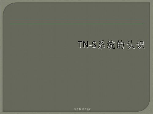 TN-S系统的认识ppt课件