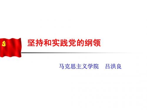 党的纲领
