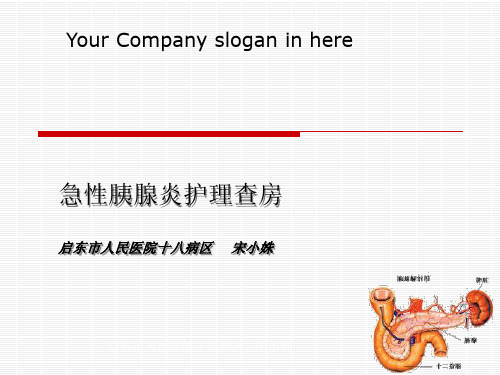 急性胰腺炎护理查房