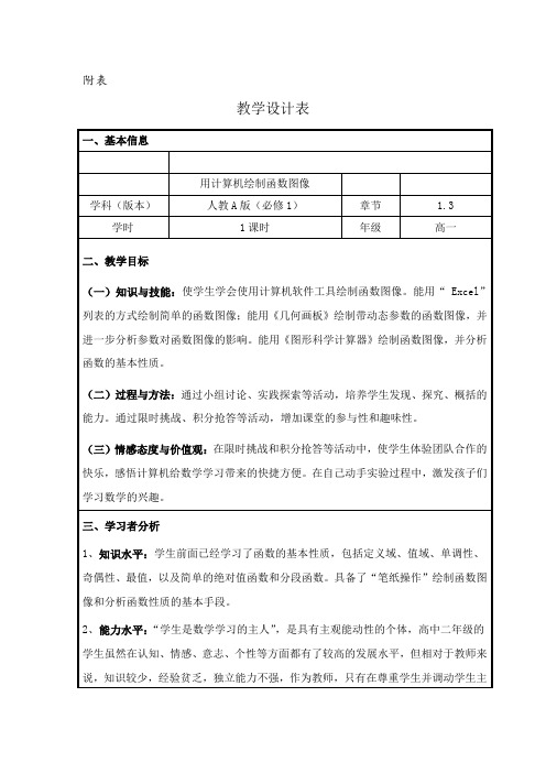 人教A版高中数学必修1《1.3 函数的基本性质 信息技术应用 用计算机绘制函数图象》_3